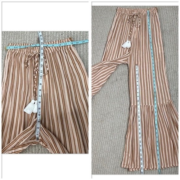 NWT Faithful The Brand Bisou Stripes Ruffle Bottom Wide
Leg Soft Pants - Picture 16 of 16